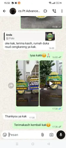 Testimonial Papan Bunga Pernikahan summarecon kelapa gading