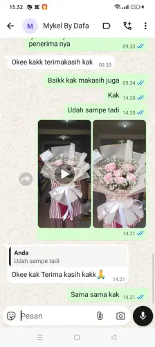 Testimonial Buket Bunga summarecon kelapa gading