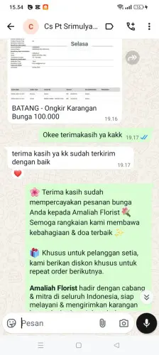 Testimonial Papan Bunga summarecon kelapa gading